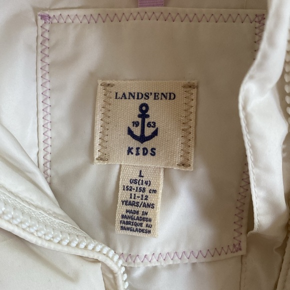 Lands End / Beige Puffer Vest - Picture 2 of 4
